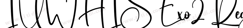 IUWHIS Exo2 Regular字体转换